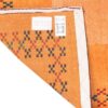 Genuine Handwoven Persian Minimalist Gabbeh Rug - Bordered Orange Wool