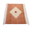 Genuine Handwoven Persian Geometric Gabbeh Rug - Orange Wool