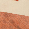 Genuine Handwoven Persian Geometric Gabbeh Rug - Orange Wool