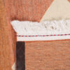 Genuine Handwoven Persian Geometric Gabbeh Rug - Orange Wool