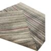 Genuine Cream Striped Kilim Rug - Handwoven Authentic Persian Wool