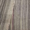 Genuine Cream Striped Kilim Rug - Handwoven Authentic Persian Wool