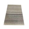 Genuine Cream Striped Kilim Rug - Handwoven Authentic Persian Wool