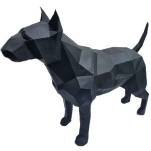 Geometric Doberman Cubism Figurine – Unique Handcrafted Sculpture