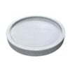 Minimalist White Concrete Serving Tray - Round Decorative Tray