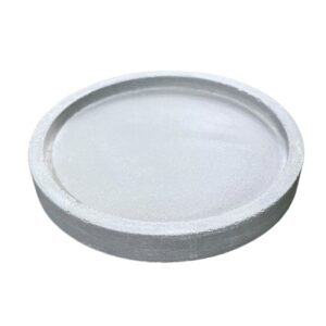 Minimalist White Concrete Serving Tray – Round Decorative Tray