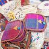 Handcrafted Persian Crossbody Shoulder Jajim Bag Pink