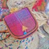 Handcrafted Persian Crossbody Shoulder Jajim Bag Pink