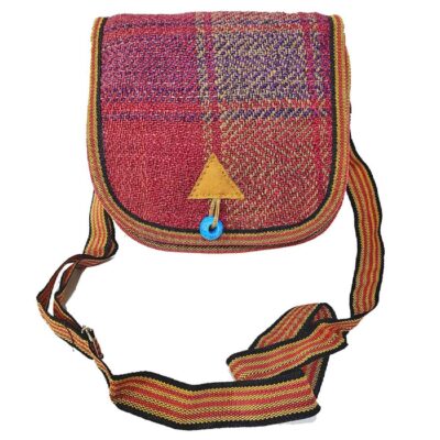 Handcrafted Persian Crossbody Shoulder Jajim Bag Pink