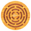 Handcrafted Wooden Trivet with Maze Design for Hot Pot