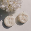 Fantasy Handmade Sculpture Candle with Moon and Sun Design