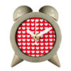 Handmade Concrete Twin Bell Clock for Home Decor