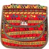Handmade Crossbody Shoulder Bag in Faux Leather with Traditional Style