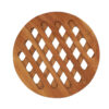 Vintage Teak Wood Trellis Trivet Handmade for Hot Pot