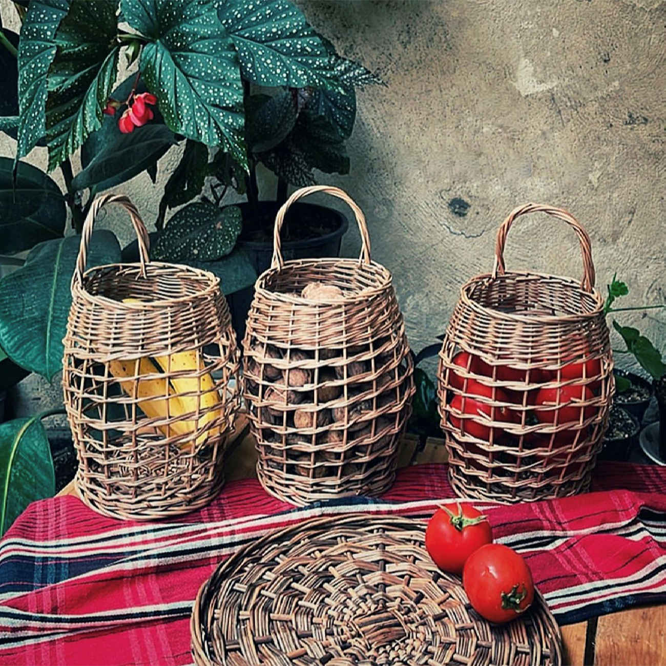 Marvar Wicker Basket – Handwoven Oval Rustic Design