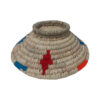 Roya Palm Leaf Basket - Handwoven Rustic Round Organizer