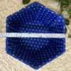 Hexagonal Woven Storage Basket - Natural Straw with Lid