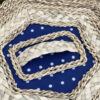 Hexagonal Woven Storage Basket - Natural Straw with Lid