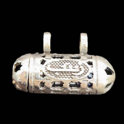 Islamic Silver Pendant with Hirz of Imam Jawad Zaynab Calligraphy