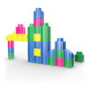 Junior Builders: Dream Castle Building Blocks – Creative Toy Set for Ages 18 Months+