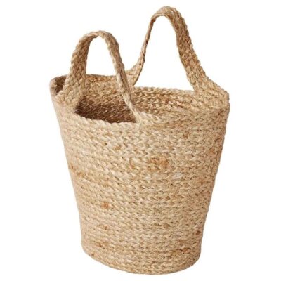 Large Woven Basket with Handle