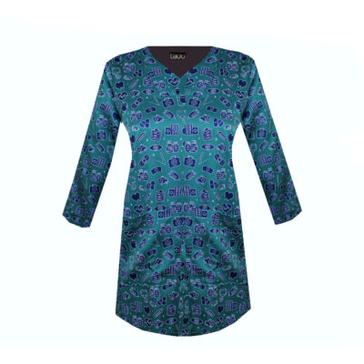 Modern Women's V Neck Cotton Medical Scrub Top – Comfortable Healthcare Uniform