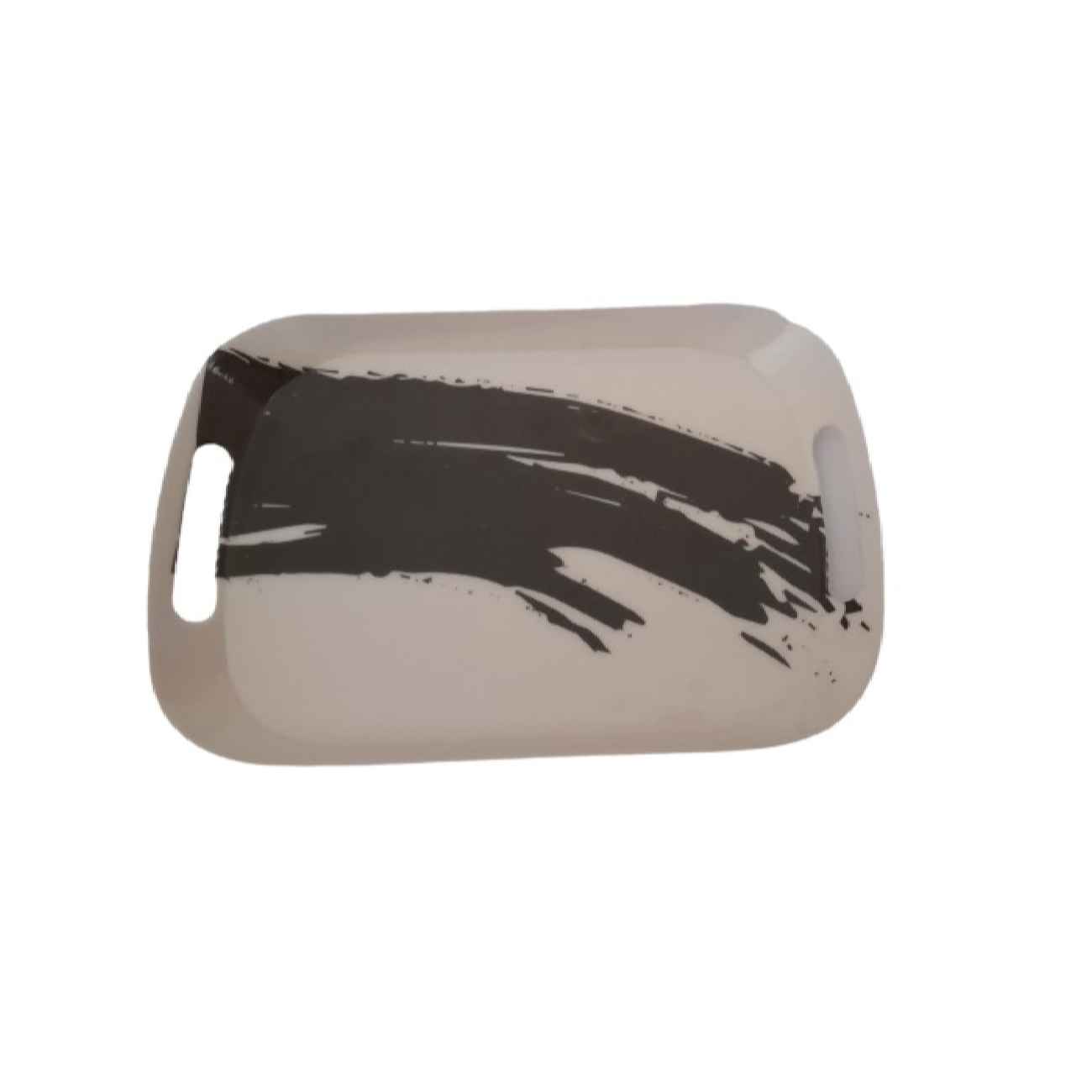Durable Melamine Serving Tray – Rectangular Abstract Casual Tray