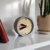 Handcrafted Concrete Desk Clock - Minimalist Round Gray