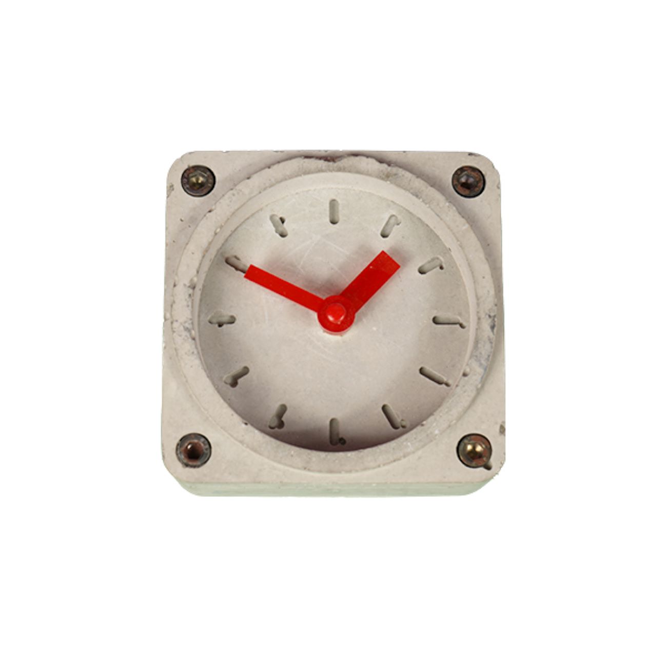 Handcrafted Concrete Desk Clock – Minimalist for Decor