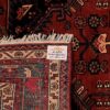 Hand-Knotted Persian Hamadan Tribal Rug (Lachak Toranj Geometric Medallion) - Red Wool