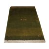 Original Handwoven Persian Minimalist Gabbeh Rug - Solid Green Wool