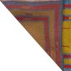 Original Handwoven Persian Pictorial Gabbeh Rug - Abstract Floral Yellow Wool