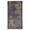 Hand-Knotted Persian Baluchistan Tribal Rug (Animal Motifs Art) - Blue Wool