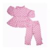 Baby Girl’s Long Sleeve Heart Design Pajama Set