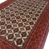 Hand-Knotted Persian Torkaman Rug (Tribal Bukhara Design) - Red Wool
