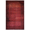 Hand-Knotted Persian Sirjan Tribal Rug (All-over Geometric Pattern) - Burgundy Red Wool