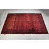 Hand-Knotted Persian Sirjan Tribal Rug (All-over Geometric Pattern) - Burgundy Red Wool