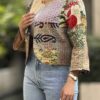 Persian Embroidered Short Manto for Women