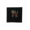 Genuine Handwoven Persian Lion Motif Gabbeh Rug - Black Wool