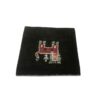 Genuine Handwoven Persian Lion Motif Gabbeh Rug - Black Wool