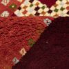 Authentic Handwoven Persian Kheshti Gabbeh Rug - Geometric Maroon Wool