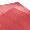 Genuine Handwoven Persian Minimalist Gabbeh Rug - Solid Crimson Red Wool