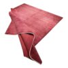 Genuine Handwoven Persian Minimalist Gabbeh Rug - Solid Crimson Red Wool