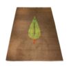 Genuine Handwoven Persian Tree of Life Gabbeh Rug - Brown Wool