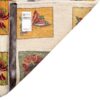 Genuine Handwoven Persian Kheshti Gabbeh Rug - Butterfly Motif Cream Wool