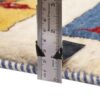 Genuine Handwoven Persian Kheshti Gabbeh Rug - Butterfly Motif Cream Wool
