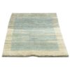 Handwoven Persian Minimalist Gabbeh Rug - Bordered Light Blue Wool