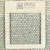 Handwoven Persian Minimalist Gabbeh Rug - Bordered Light Blue Wool