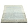 Handwoven Persian Minimalist Gabbeh Rug - Bordered Light Blue Wool
