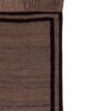 Handwoven Persian Minimalist Gabbeh Rug - Bordered Brown Wool